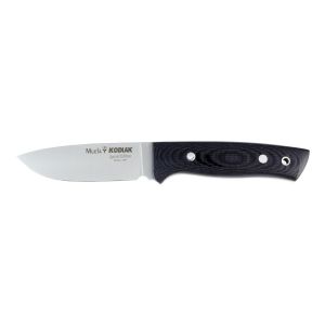 Compra aquí tu Cuchillo Muela KODIAK-10M.D con hoja de acero RW-34 de 10 cm y empuñadura de micarta canvas negra de 11,5 cm, ¡Somos su tienda en Albacete!
