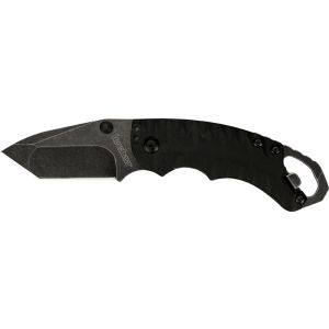 Navaja Shuffle II Black con hoja de acero 8Cr13MoV de 6.60 cm y empuñadura de GFN de 9.40 cm.