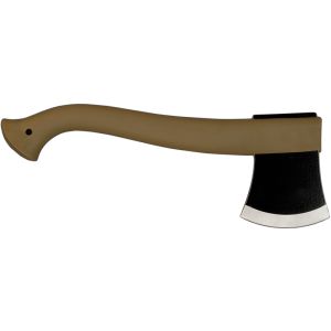 Hacha Morakniv de supervivencia verde con hoja de acero 12C27 (inox) de 11.5 cm y empuñadura de Polímero de 21.5 cm