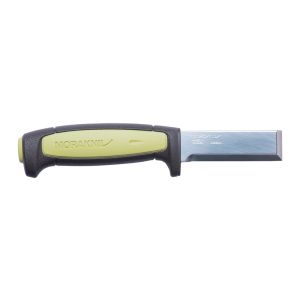 Cuchillo para tallar Morakniv Chisel / cincel con hoja de acero Carbono de 7.5 cm y empuñadura de Caucho de 11.8 cm