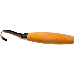 Cuchillo para tallar Morakniv Carving Hook 164 con hoja de acero 12C27 (inox) de 5.2 cm y empuñadura de Abedul de 11.2 cm
