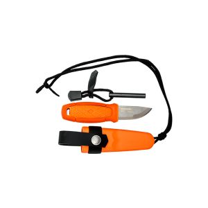 Set de cuchillo Morakniv Eldris Kit Edición Limitada naranja con hoja de acero 12C27 (inox) de 5.9 cm y empuñadura de Polímero de 8.4 cm