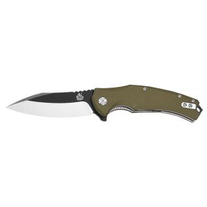 Navaja Snipe - Verde con hoja de acero D2 de 9.1 cm y empuñadura de G10 de 12.1 cm