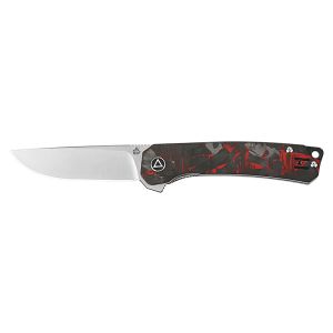 Navaja Osprey shredded con hoja de acero Acero inoxidable 14C28N de 8.2 cm y empuñadura de G10 Carbono de 10.8 cm