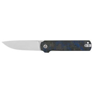 Navaja Lark con hoja de acero Acero inoxidable 14C28N de 8.0 cm y empuñadura de Carbono/G10 de 10.8 cm