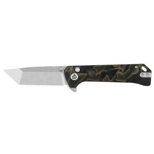 Navaja Grebe T con hoja de acero Acero inoxidable 14C28N de 7.6 cm y empuñadura de Raffir (material compuesto) de 10.8 cm