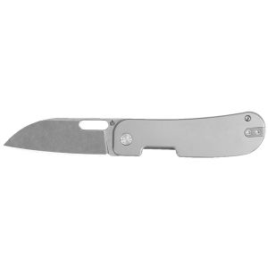 Navaja Variant PE con hoja de acero Acero inoxidable 14C28N de 7.5 cm y empuñadura de Titanio de 10.2 cm