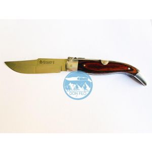 Navaja clásica albaceteña teja aluminio madera roja Nº1 de Antonio Roncero