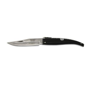 Navaja Expósito Albateña teja con hoja de acero Damasco VG-10 y empuñadura de cuerno de búfalo STD/501-BU