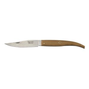 Navaja Expósito punta Albacete con hoja de acero Damasco VG-10 de 9 cm y empuñadura de madera de enebro SVD/501-E