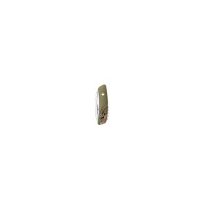 Navaja multiusos suiza Swiza D05, Azul con hoja de acero 440C de 75.cm. Bloqueo por liner-lock con botón y doce usos diferentes