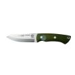 Cuchillo Cudeman 206-GV prototipo BS9 BUSHCRAFTER hoja de acero Böhler N-690Co de 11 cm y empuñadura de G-10 verde con separador naranja de 11,5 cm