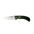 Navaja Cudeman 345-GVF hoja de acero Böhler N690Co de 8 cm y empuñadura de G-10 verde con separadores amarillos de 10,5 cm