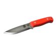 Cuchillo J&V Don Filo Zorro con hoja de acero MoVa de 10,7 cm y empuñadura de micarta naranja flúor de 10,5 cm