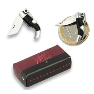 Navaja Capaora con hoja de acero 3Cr13Mov de 1.70 cm y empuñadura de Pvc / Negro de 2.30 cm