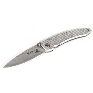 Navaja Mcusta FORGE con hoja de acero Damasco y empuñadura de Damasco