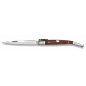 Navaja Estilete Nº0 con hoja de acero 3Cr13Mov de 7.90 cm y empuñadura de estamina Roja de 10.40 cm