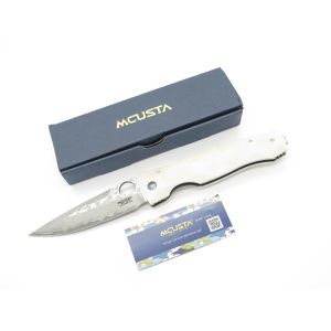 Navaja Mcusta ELITE con hoja de acero SPG2 y empuñadura de corian