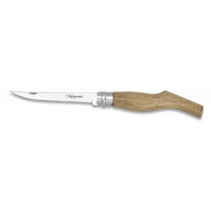 Navaja Jamonera con hoja de acero 3Cr13Mov de 12.00 cm y empuñadura de Madera de 15.20 cm