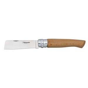 Navaja Extremeña Punta Cortada 01782 con hoja de acero 3Cr13Mov de 8 cm y empuñadura de Madera Natural de 11 cm.