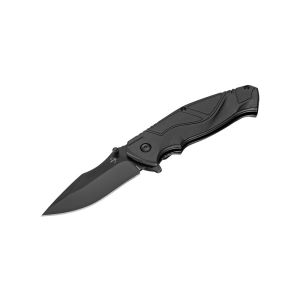 Navaja Böker Plus Advance All Black Pro 01BP0054 con hoja de acero 440C (Acero inoxidable) de 8 cm y empuñadura de Sintético de 11.5 cm