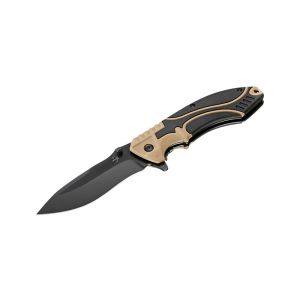 Navaja Böker Plus Advance Desert Pro 01BP0056 con hoja de acero 440C (Acero inoxidable) de 9.5 cm y empuñadura de Sintético de 11.8 cm