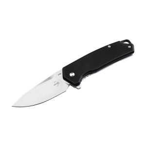 Navaja Böker Plus Gemtek Black G10 01BP0092 con hoja de acero D2 de 7.2 cm y empuñadura de G-10/Acero de 10.4 cm