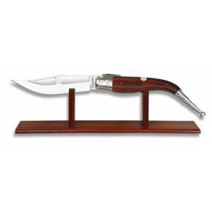 Navaja Bandolera Gigante con hoja de acero 3Cr13Mov de 22.50 cm y empuñadura de estamina/Rojo de 28.50 cm