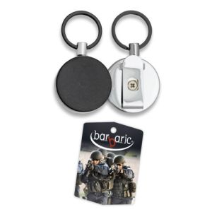 Llavero Extensible (Negro/plata) 09921 Barbaric.