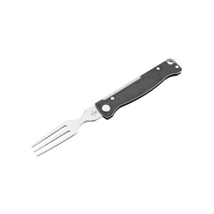 Navaja Böker Plus Atlas Fork 09BP0019 con hoja de acero Acero inoxidable de 7.2 cm y empuñadura de Acero inoxidable de 9.3 cm