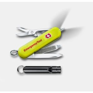 NAVAJA VICTORINOX SIGNATURE LITE DE EMERGENCIA, AMARILLO LUMINISCENT 0.6226.E808