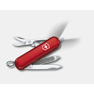 NAVAJA VICTORINOX SIGNATURE LUZ, H.MULTIUSO C/TIJERA, ROJA 0.6226