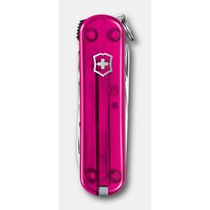 NAVAJA VICTORINOX NAIL CLIP 580, ROSA TRANSLUCIDO 65 MM, 8 USOS 0.6463.T5