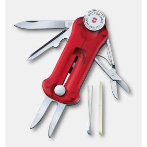 NAVAJA VICTORINOX GOLF-TOOL, ROJA TRANSP. 0.7052.T