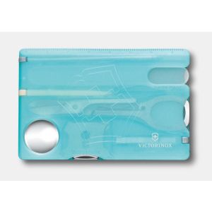 NAVAJA VICTORINOX SWISSCARD NAILCARE, AZUL-HIELO TRANSLUCIDO 0.7240.T21