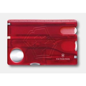 NAVAJA VICTORINOX SWISSCARD NAILCARE, ROJO TRANSLUCIDO 0.7240.T