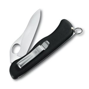 NAVAJA VICTORINOX SENTINEL NEGRA, 1 MANO, CON CLIP 0.8416.M3
