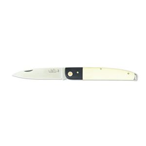 Navaja Salamandra 102251 Empuñadura De Juma Negra Y Blanca 10 Cm. Hoja De Acero Acx-380 De 7
