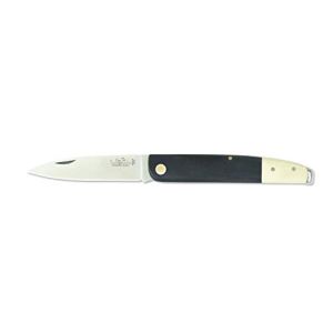 Navaja Salamandra 103251 Empuñadura De Juma Blanca Y Negra 10 Cm. Hoja De Acero Acx-380 De 7