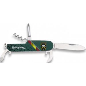 Navaja Multiusos Albainox Bripac 11138 con hoja de acero 3Cr13Mov de 6,3 cm y empuñadura de Aluminio, 3D diseño de 9 cm.
