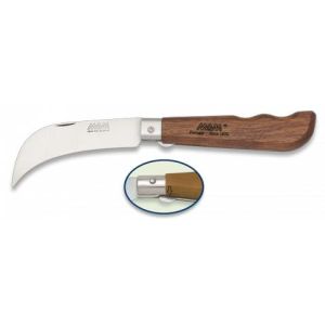 Navaja Tranchete con hoja de acero 3Cr13Mov de 8.00 cm y empuñadura de Madera de 11.80 cm