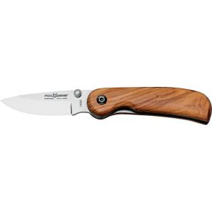 Navaja FOX VOYAGER 1495 hoja de acero inoxidable de acero 440C de 7 cm y empuñaduras de madera de olivo de 10 cm