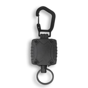 Llavero Extensible Negro ABS Cuchillo/ Mosquetó 16246-NE Barbaric.