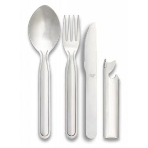 Set Camping Albainox 4 Pz. Inox 17067.