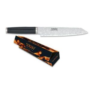 Cuchillo KIRITSUKE TOKISU hoja Damasco