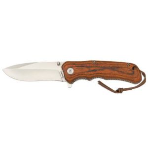 Navaja con hoja de acero 3CR13MOV de 9.00 cm y empuñadura de estamina de 12.10 cm