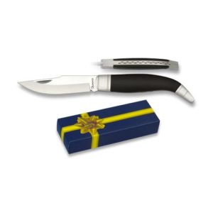 Navaja con hoja de acero 3Cr13Mov de 7 cm y empuñadura de POM de 8,8 cm