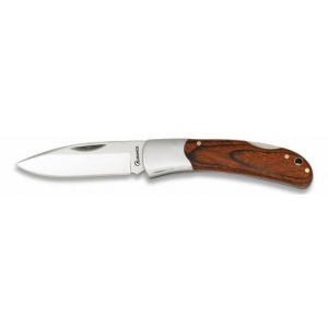 Navaja con hoja de acero 3Cr13Mov de 7.80 cm y empuñadura de estamina/Rojo de 10.20 cm