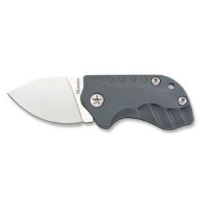 Navaja Albainox 18921 con hoja de acero 3Cr13Mov de 4 cm y empuñadura de ABS / Gris de 6,5 cm.