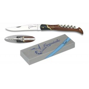 Navaja Laguiole-Lujo con hoja de acero 3Cr13Mov de 9.00 cm y empuñadura de estamina/Rojo de 10.70 cm